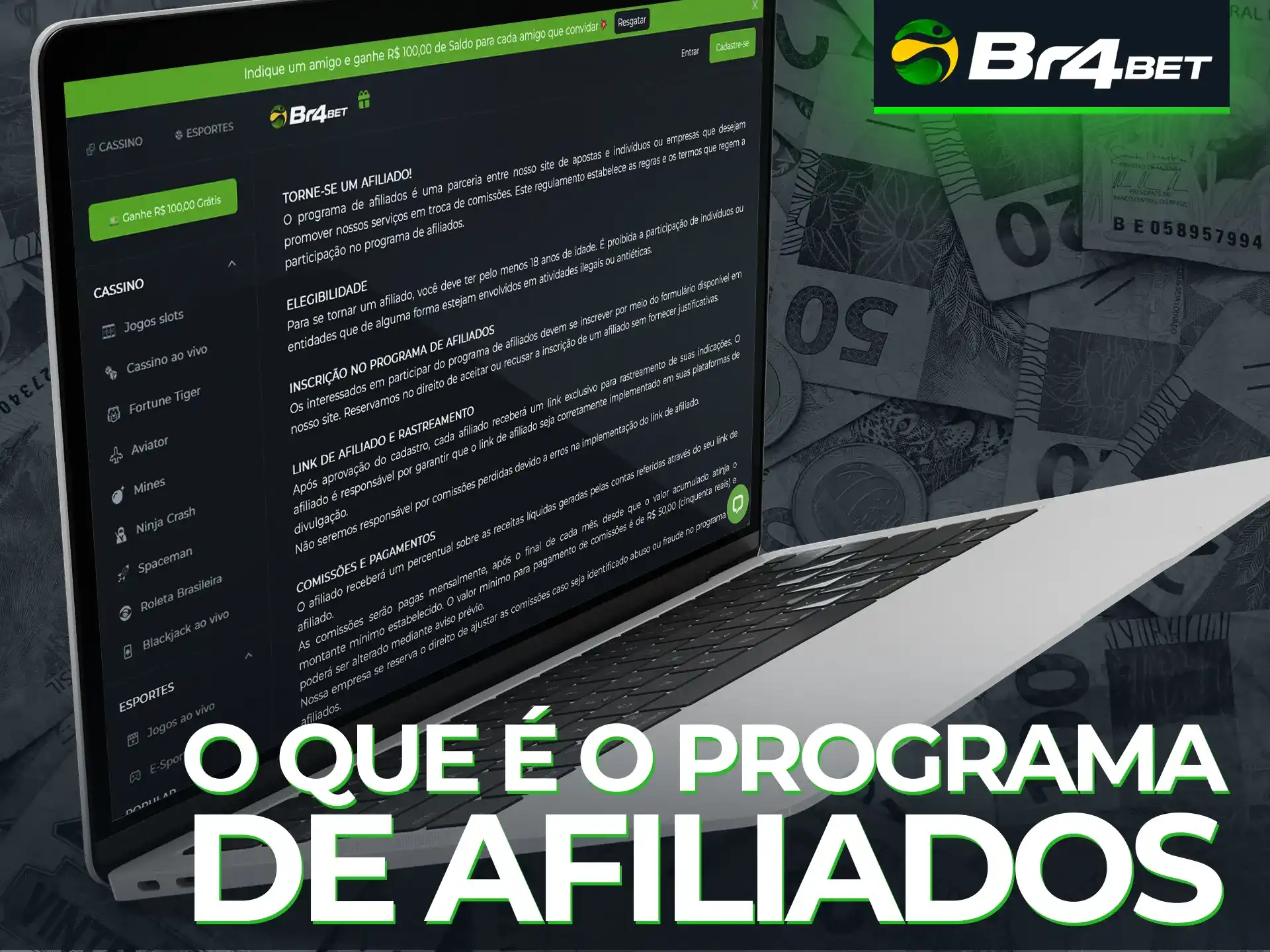 O programa de afiliados da Br4Bet atrai novos jogadores para a plataforma.