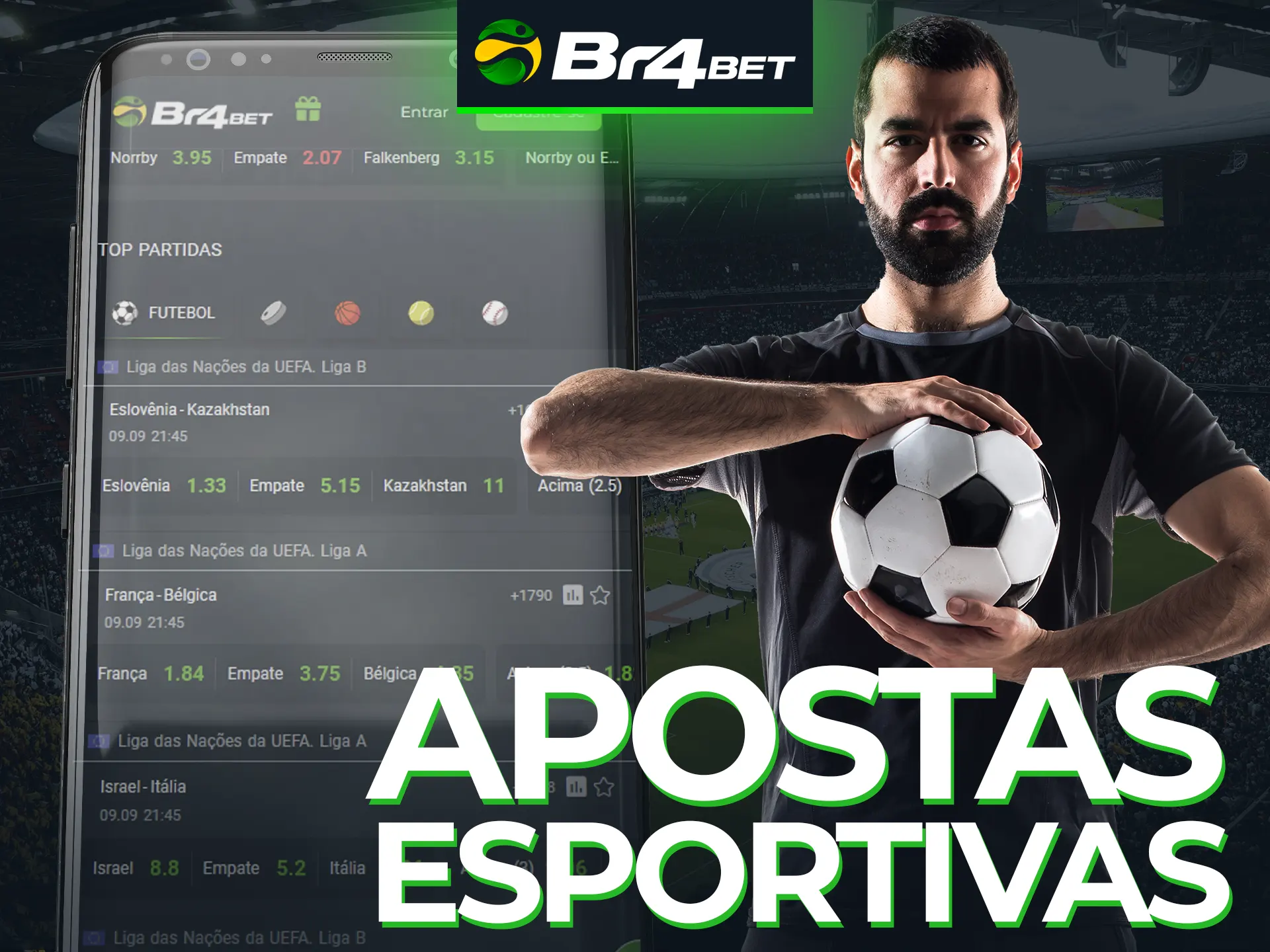 As apostas esportivas da Br4Bet mobile oferecem uma ampla variedade de modalidades.