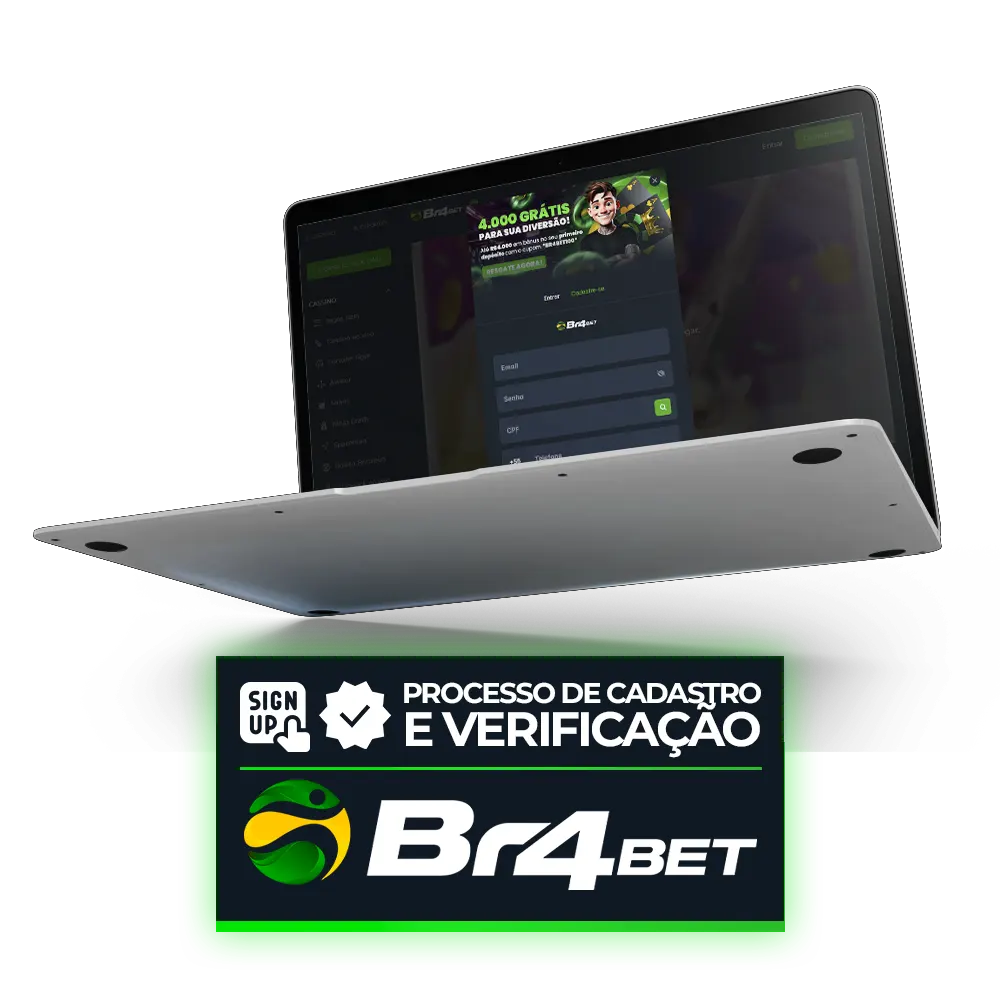 Processo de registro e verificação da conta Br4Bet.