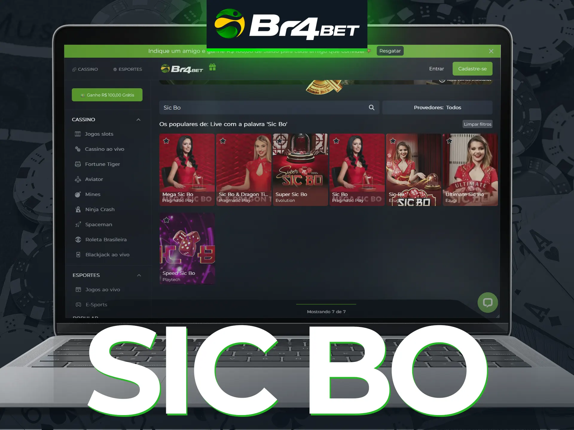 O Sic Bo traz grandes ganhos para você na Br4Bet.