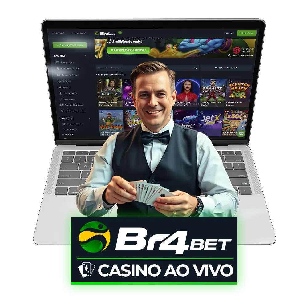 Br4Bet casino ao vivo no Brasil.