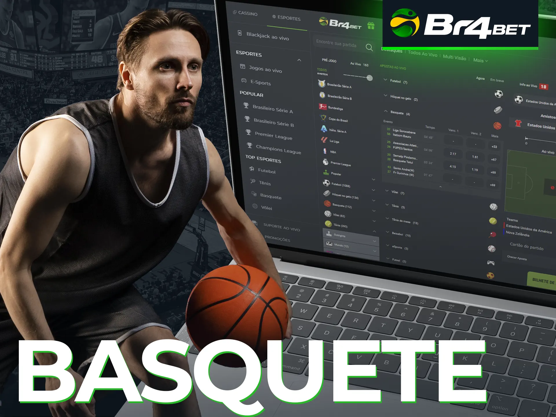 Para os fãs de basquete, a Br4Bet oferece apostas em torneios famosos.