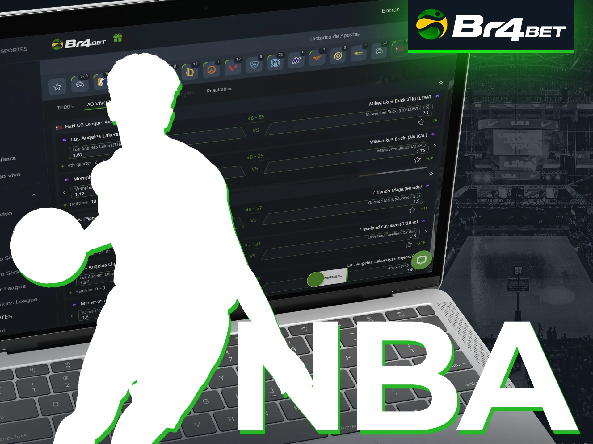 Faça suas apostas nas competições da NBA todos os dias na Br4Bet.