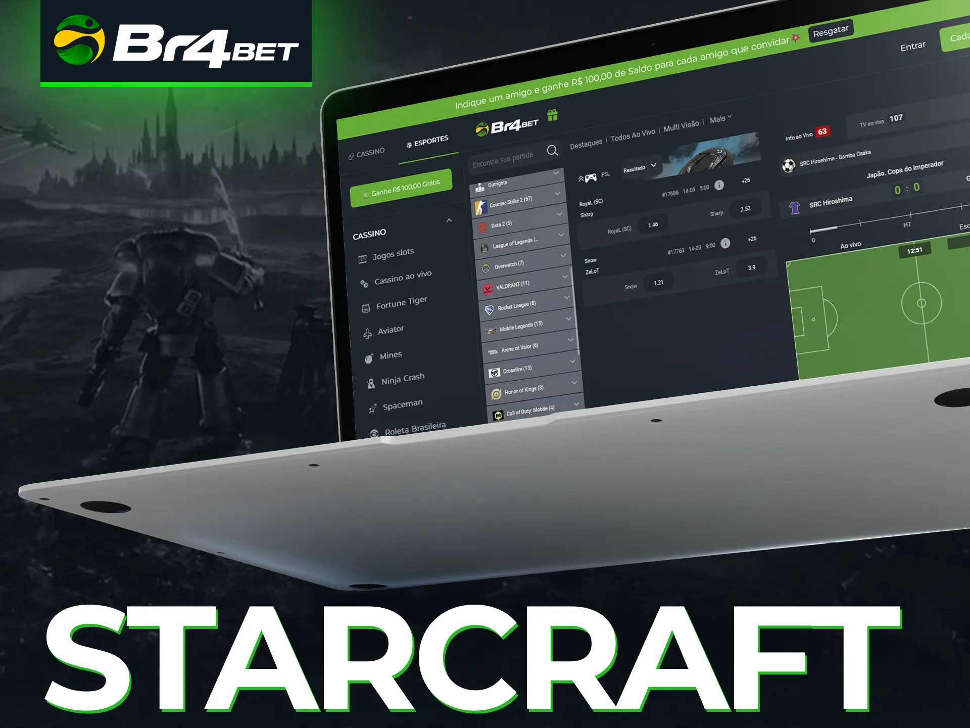 Faça apostas em Starcraft na plataforma Br4Bet.