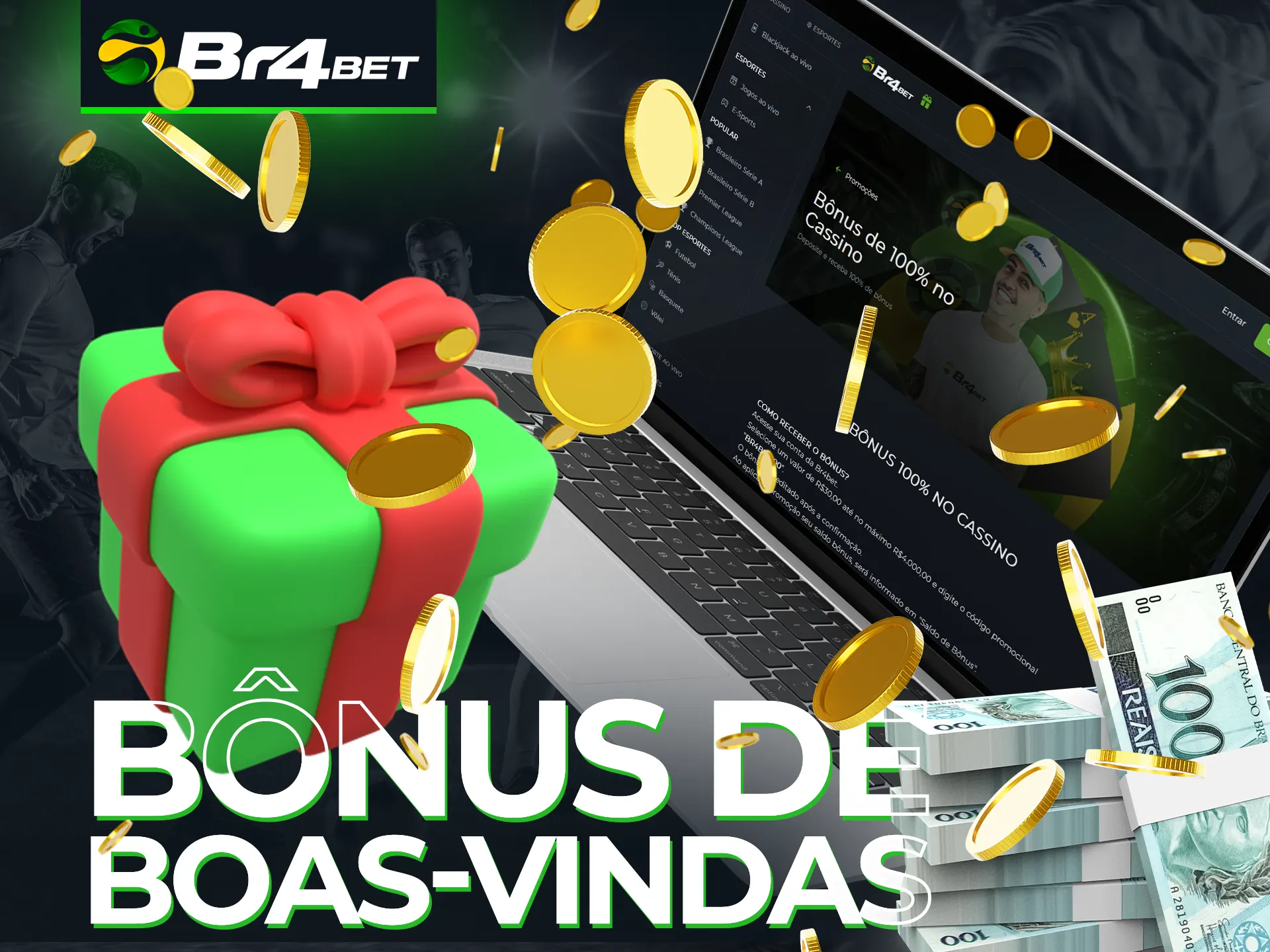 No site da Br4Bet, você pode aproveitar o bônus de depósito.