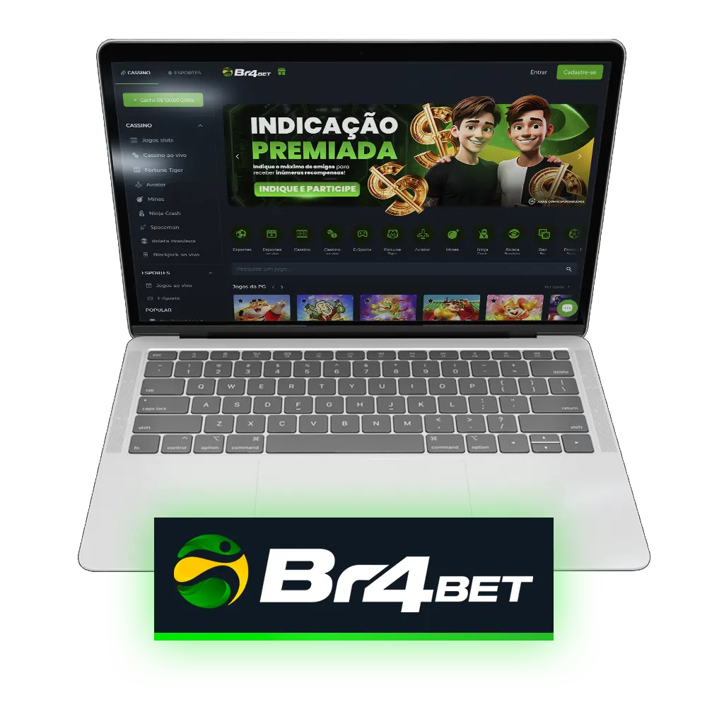 Casa de apostas esportivas e cassino online Br4Bet no Brasil.