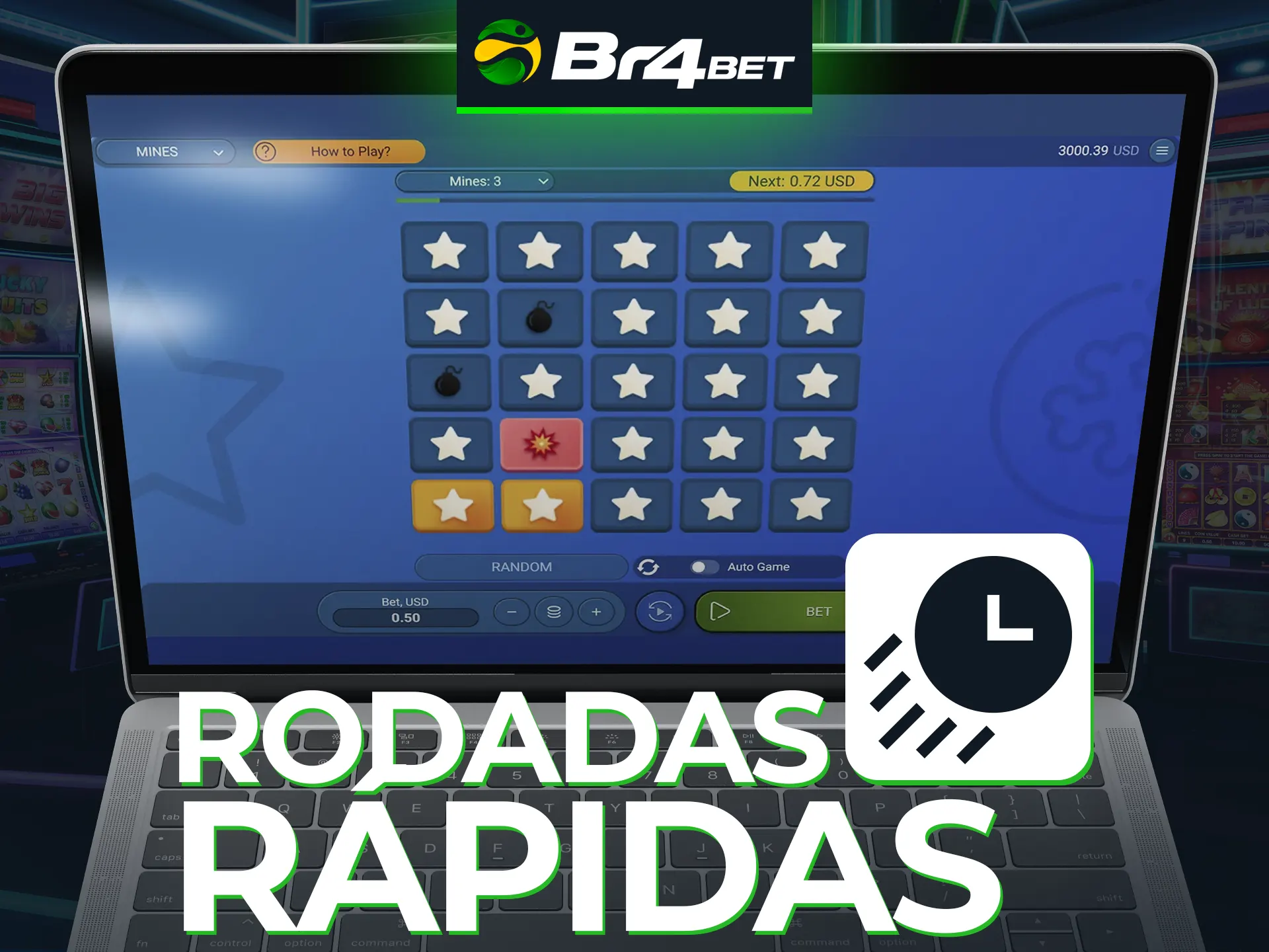 Você pode jogar Mines várias vezes ao dia na Br4Bet.