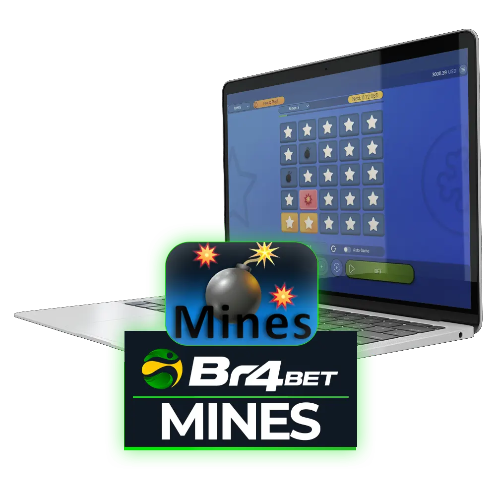 Jogar o jogo Mines na Br4Bet Brasil.