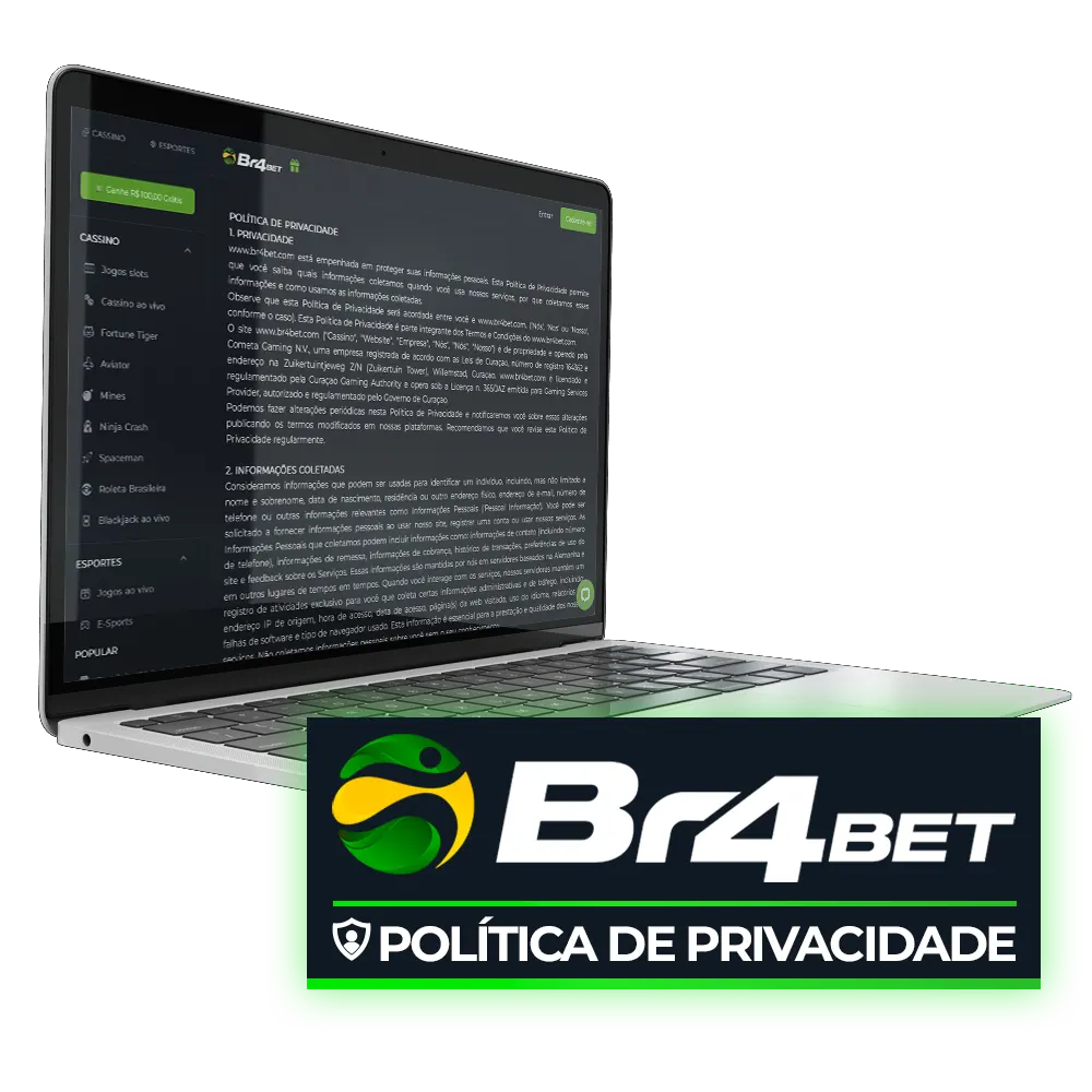 A Br4bet está protegendo a privacidade de suas informações pessoais.