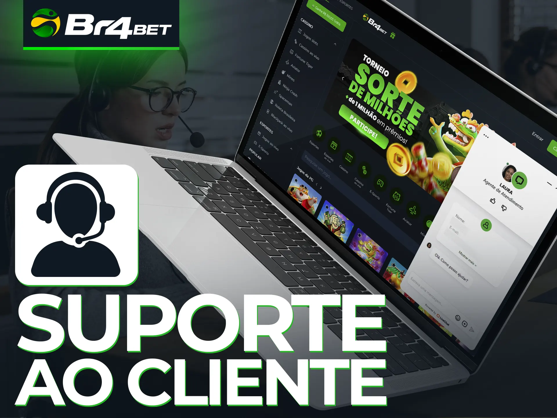 Sinta-se à vontade para perguntar ao serviço de suporte da Br4Bet.